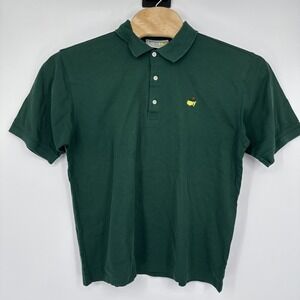 Vintage Masters Augusta National Golf Shop Green Polo Shirt Mens Large VTG